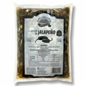 PIMENTA JALAPEÑO VERDE CONSERVA BAG ADORO PIMENTA 1,5Kg