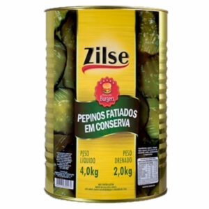 PEPINOS RODELAS BURGUER ZILSE - LT 2,0Kg