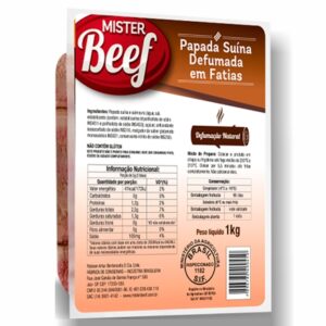 BACON DA PAPADA FATIADO MISTER BEEF 1Kg