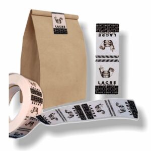LACRE DE SEGURANÇA - PRA LANCHE 30mm X 90mm (CAIXA COM 15 ROLOS COM 500 UNID. CADA)
