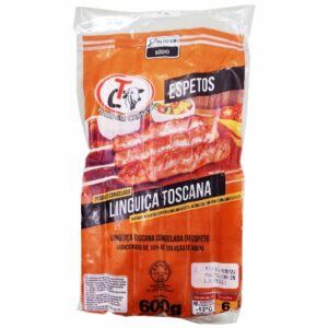 ESPETINHO LINGUIÇA TOSCANA TC CARNES 600g